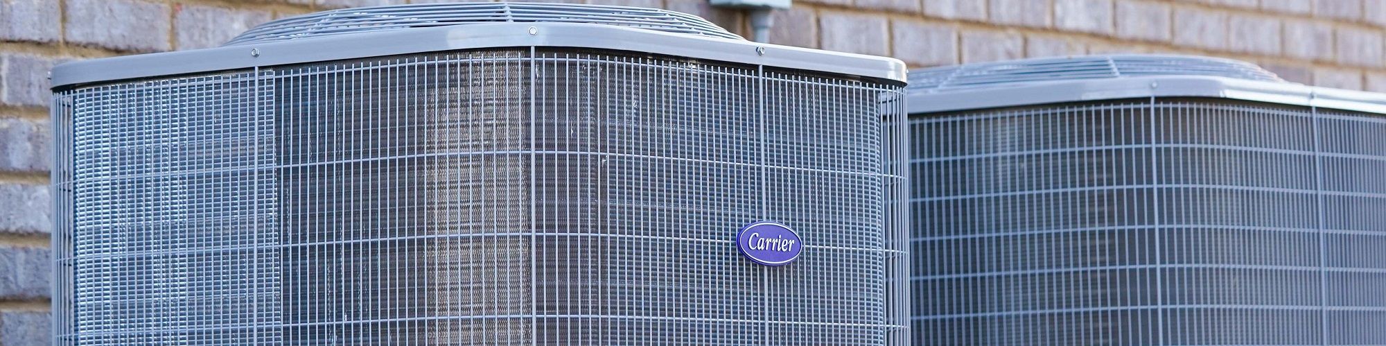 Carrier two condensers in backyard