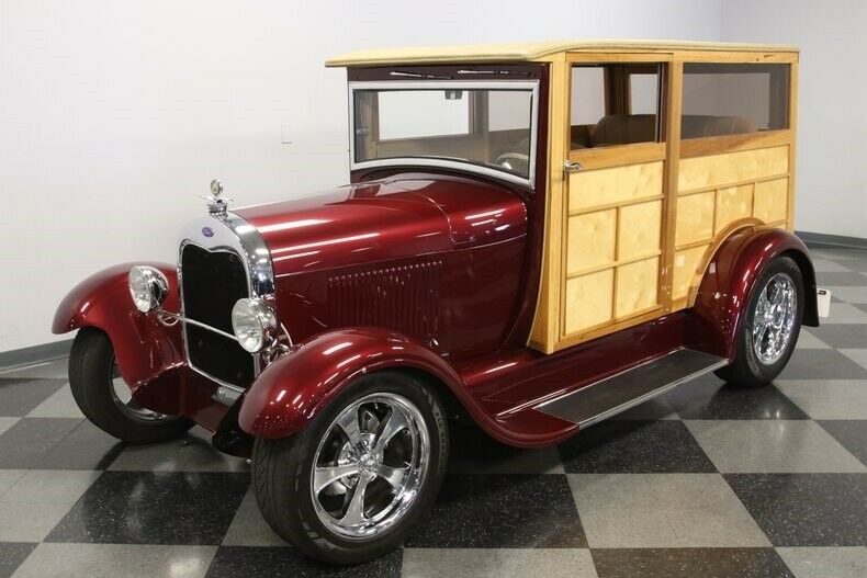woody 1929 Ford hot rod