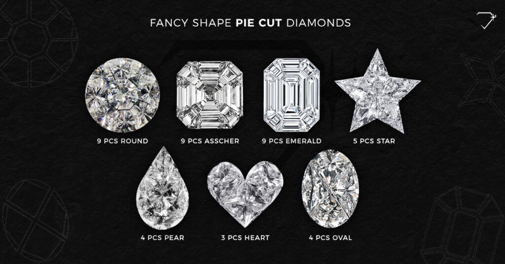 fancy shape pie cut diamonds