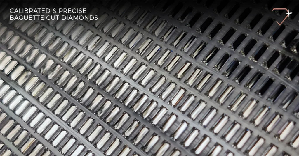 An example of precisely cut baguettes, calibrated to measurements and quality.
