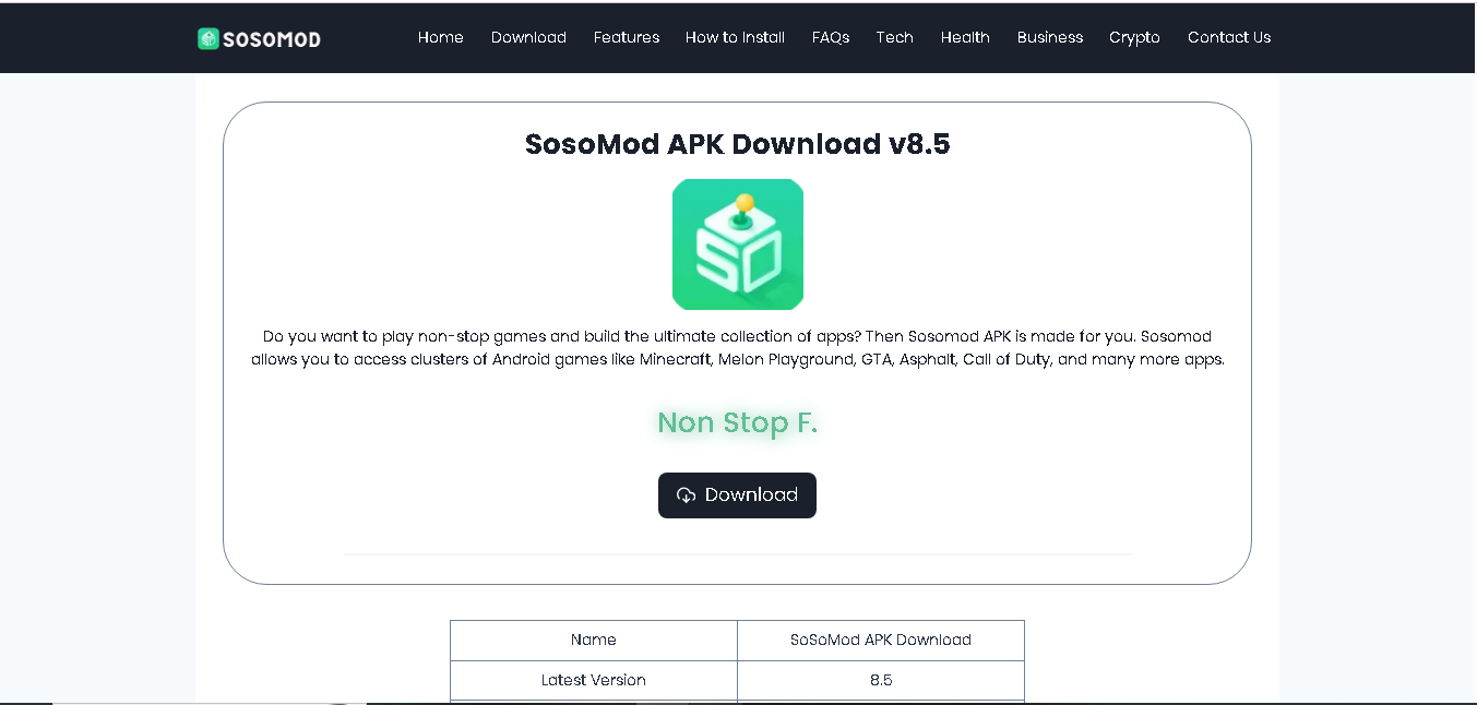Sosomodapks.com