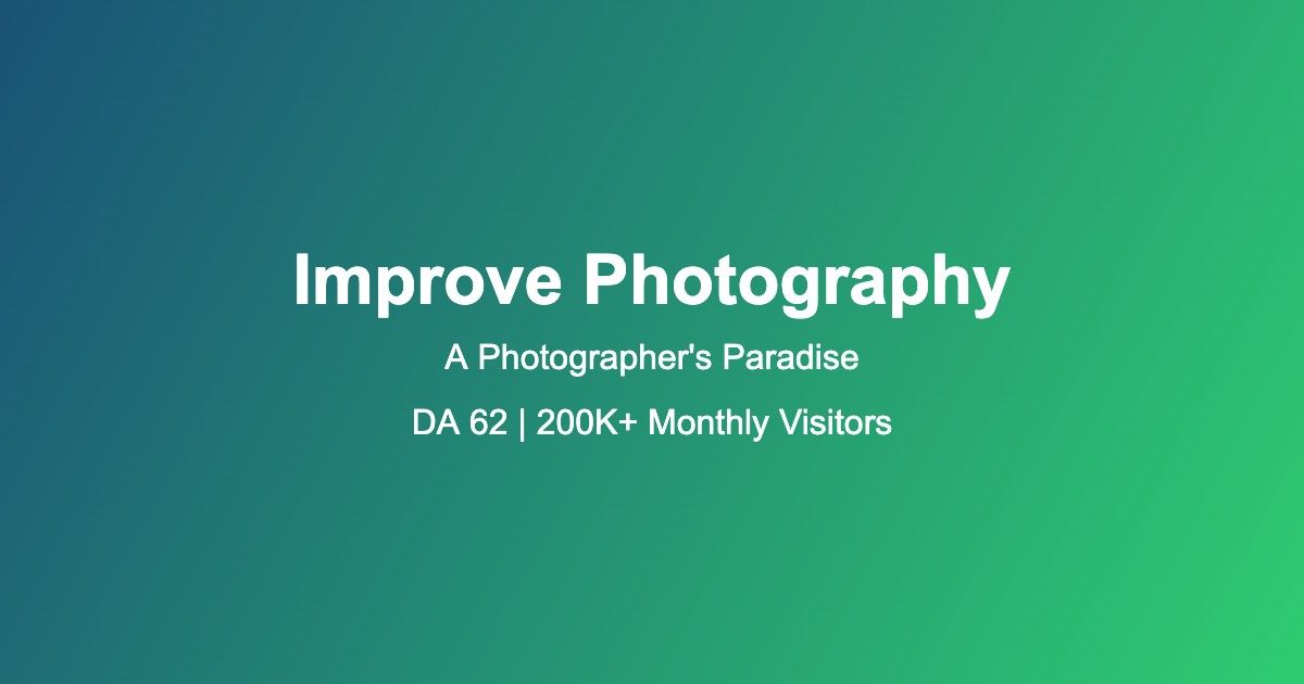 Improve Photography