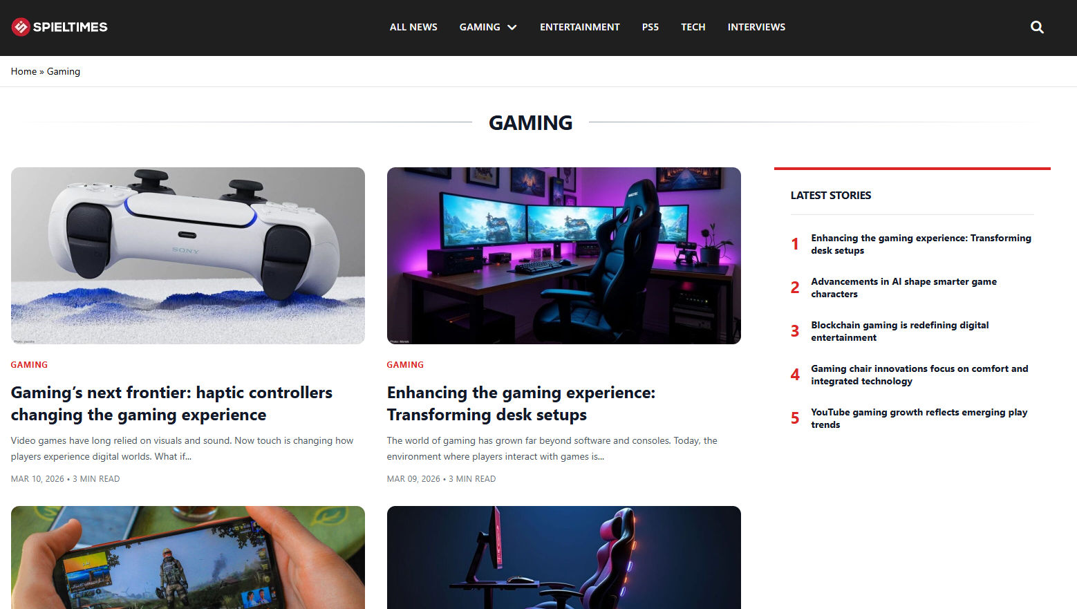 Spieltimes.io