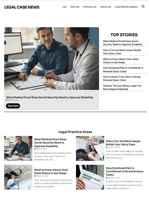 Legal Case News