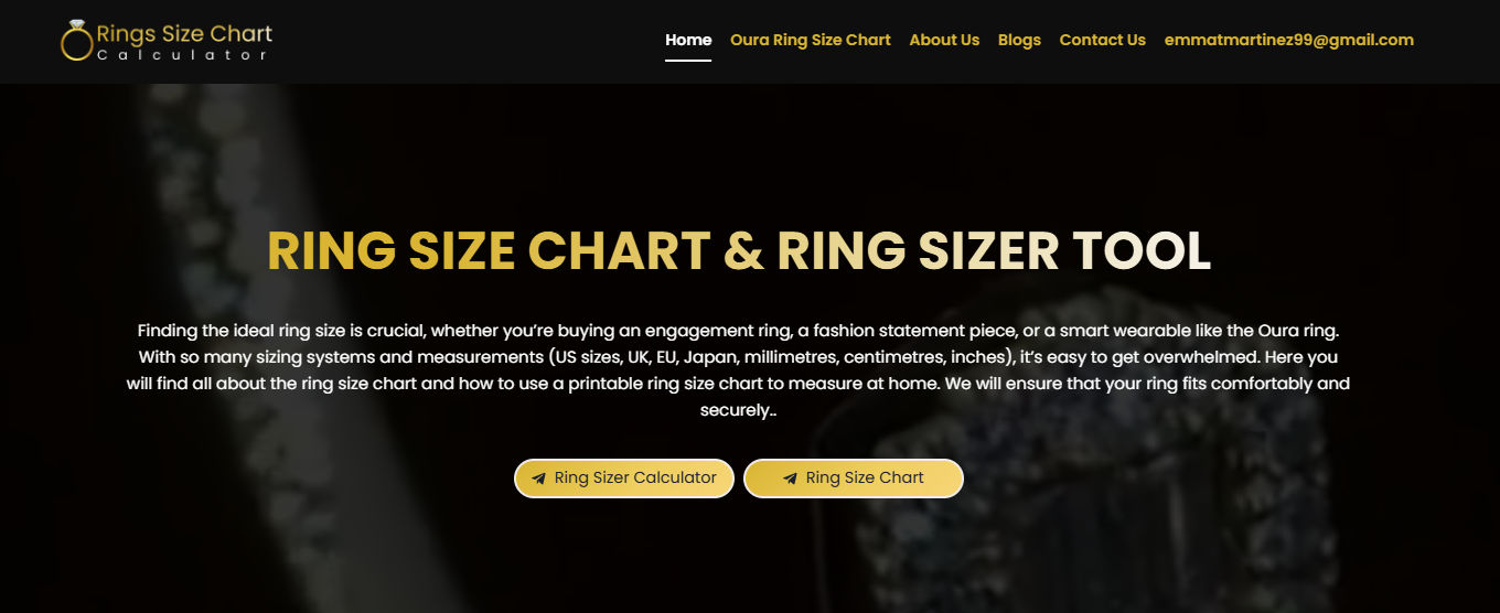 Rings Size Chart Calculator