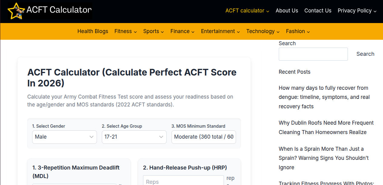 Theacftcalculator.us