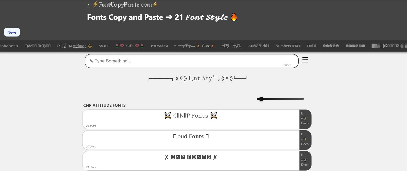 Fontcopypaste