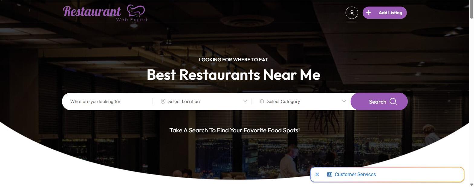 Restaurant Web Expert