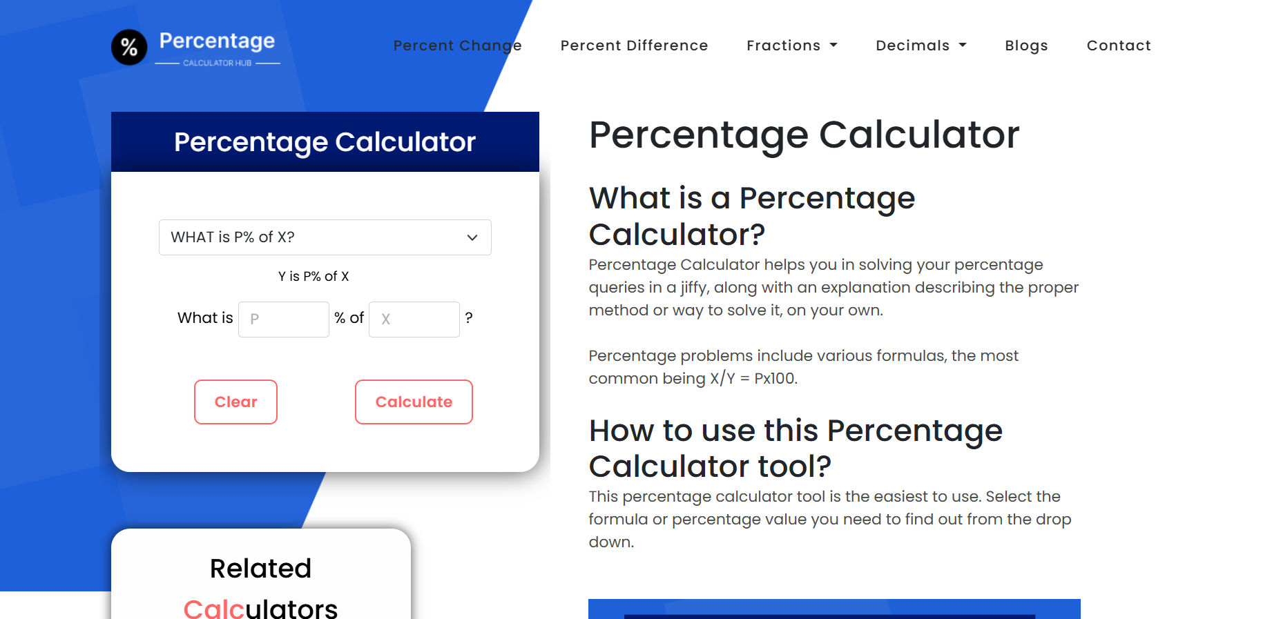 Percentagecalculatorshub