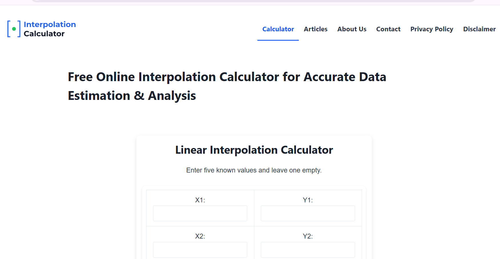 Interpolationcalculator