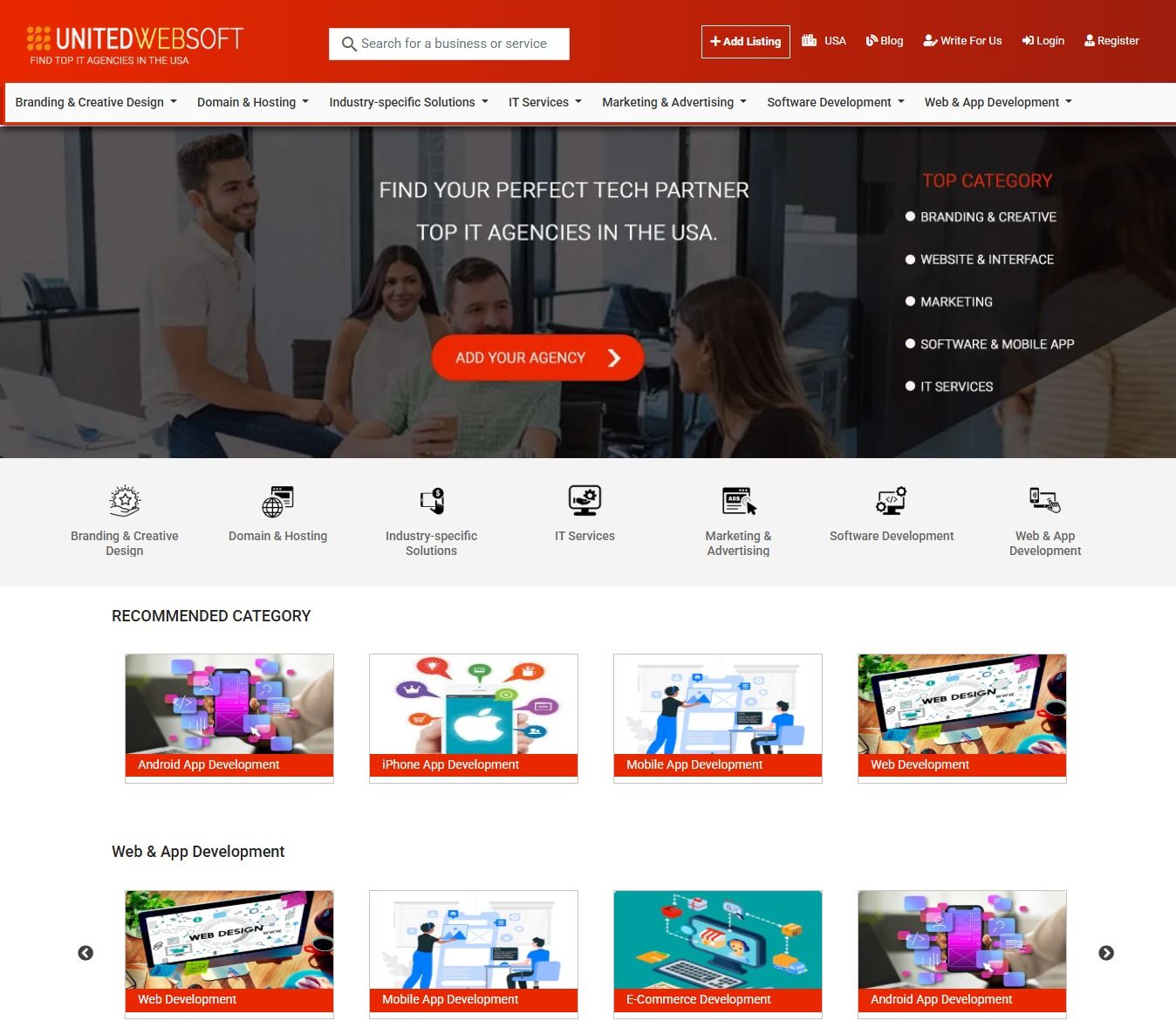 IT Agency Listing Website Of USA