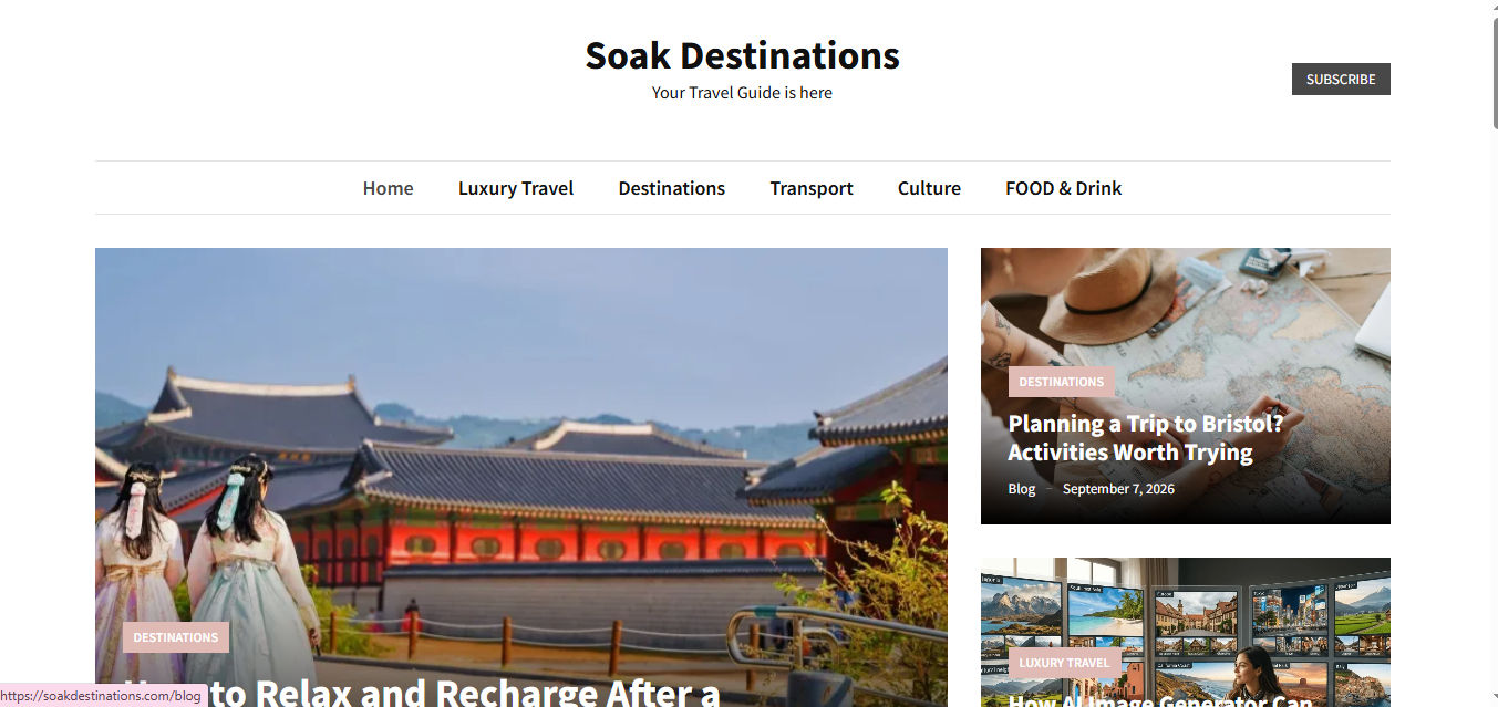 Soakdestinations