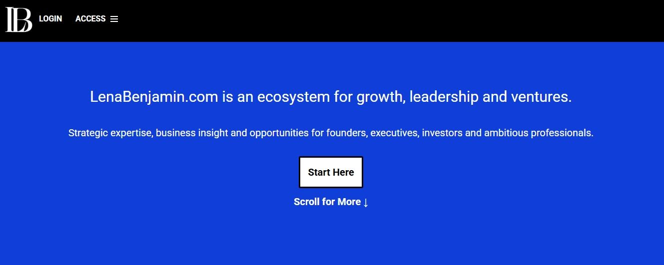 An Ecosystem For Growth, Leadership And Ventures - LenaBenjamin.com