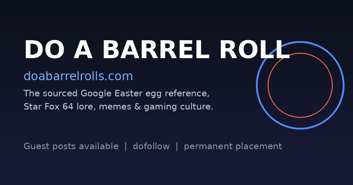 Do A Barrel Roll