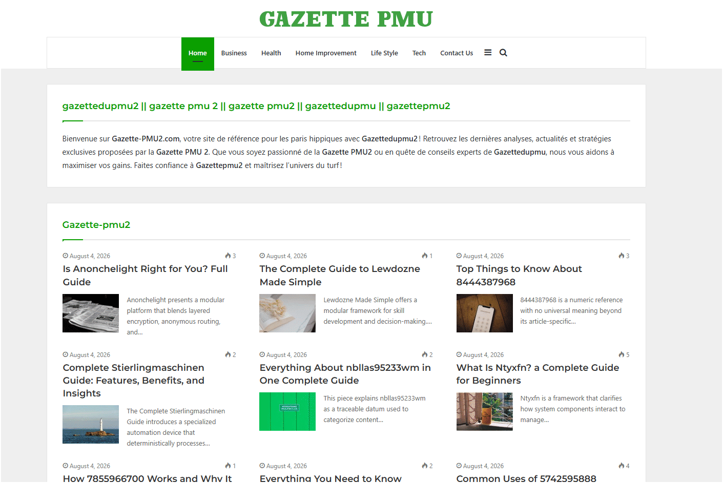 Gazette-pmu2.com