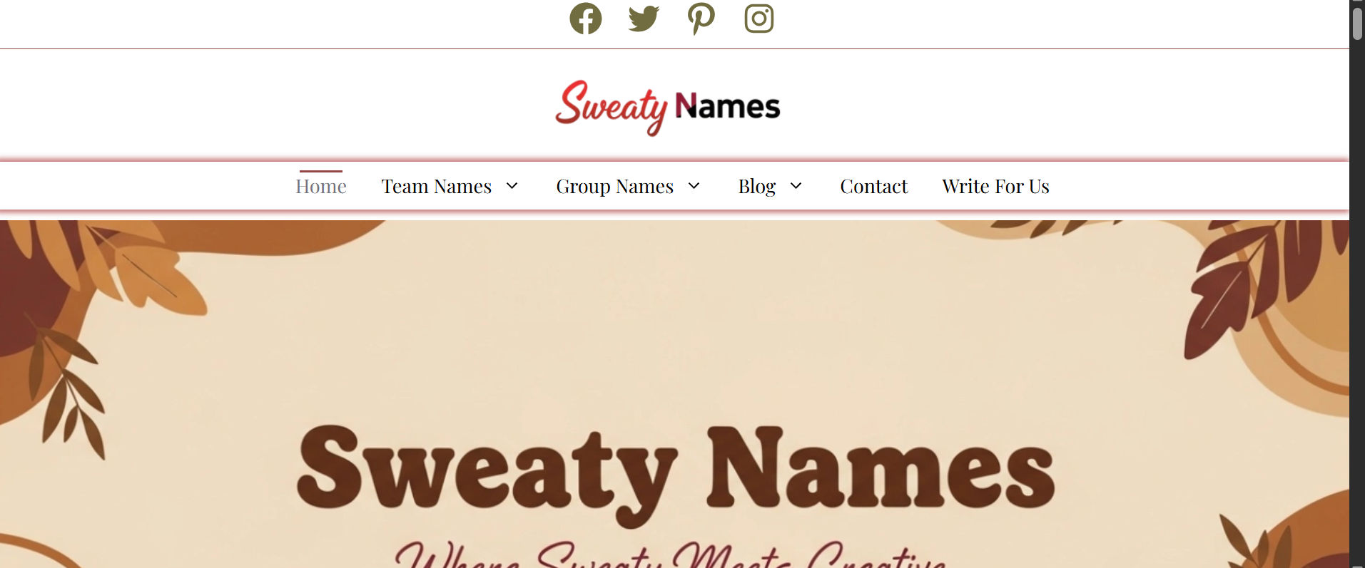Sweaty Names