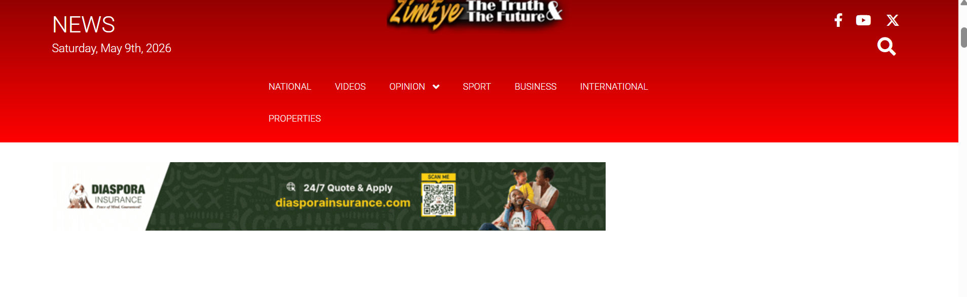 News For Zimbabwe And Diaspora