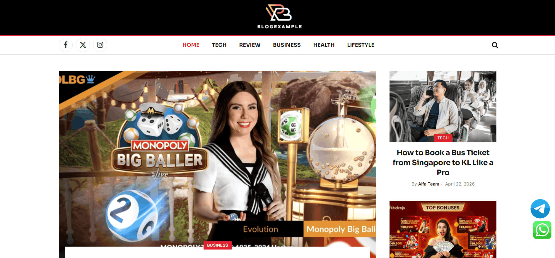 Blog Example
