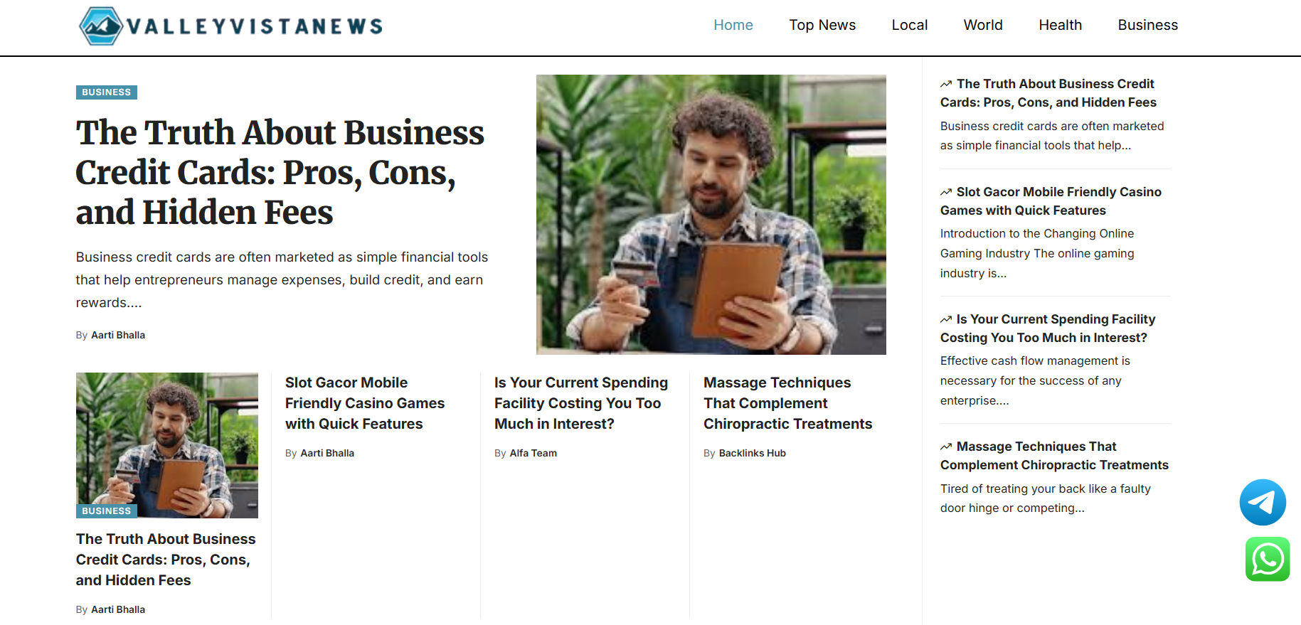 Valley Vistan News