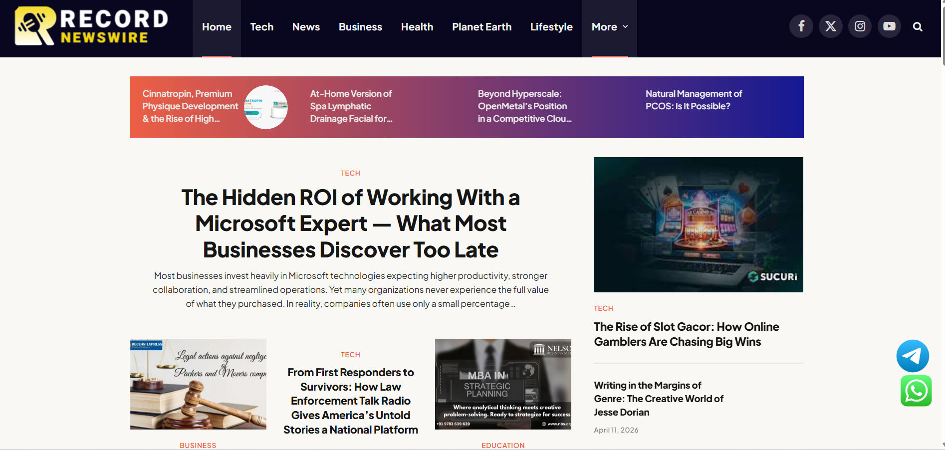Record News Wire
