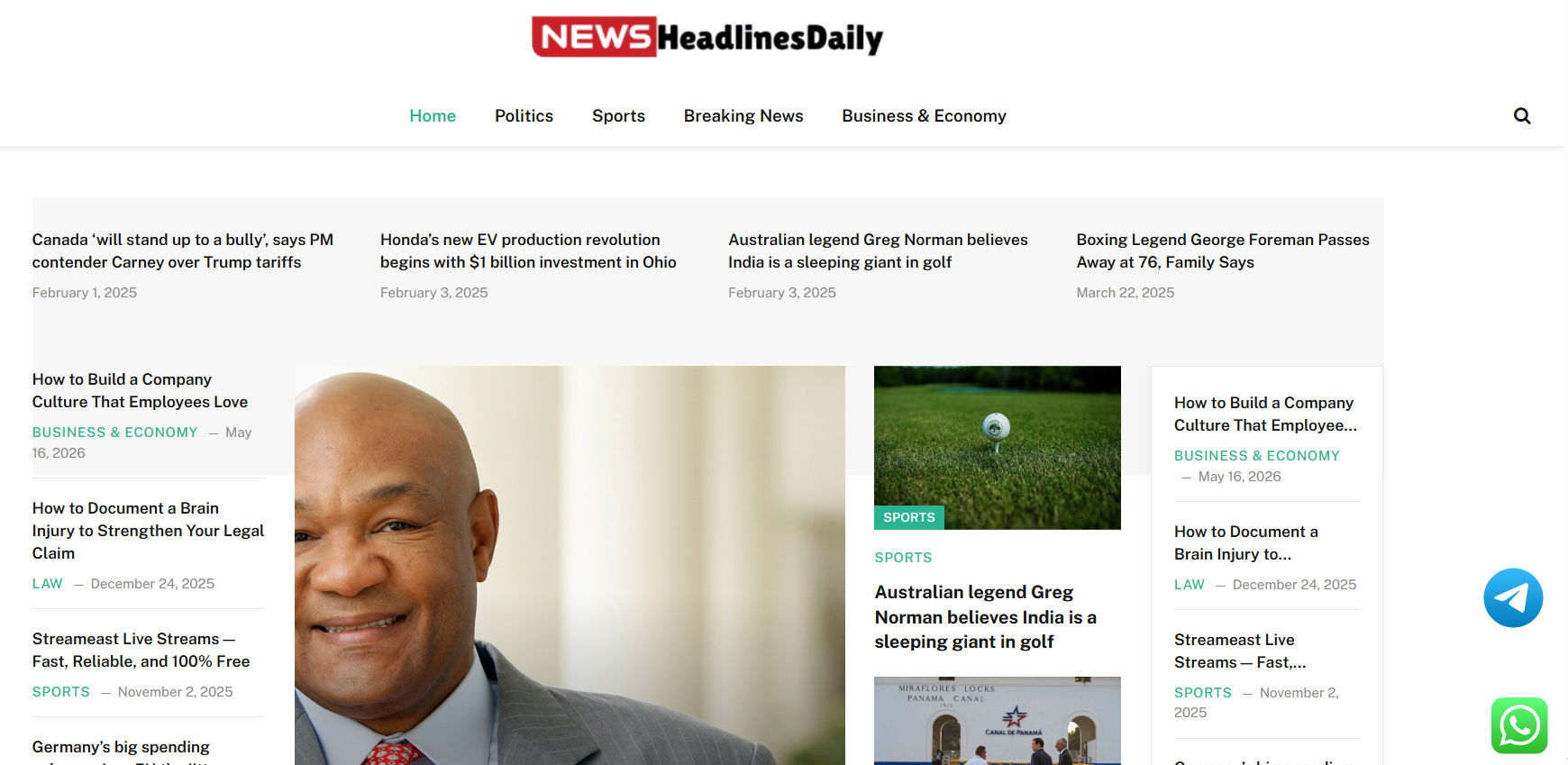 News Headlines Daily