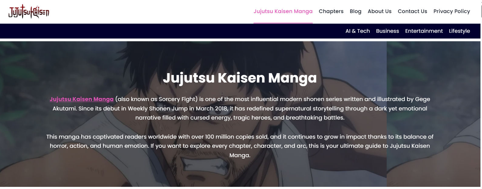 Jujutsu Kaisen Manga