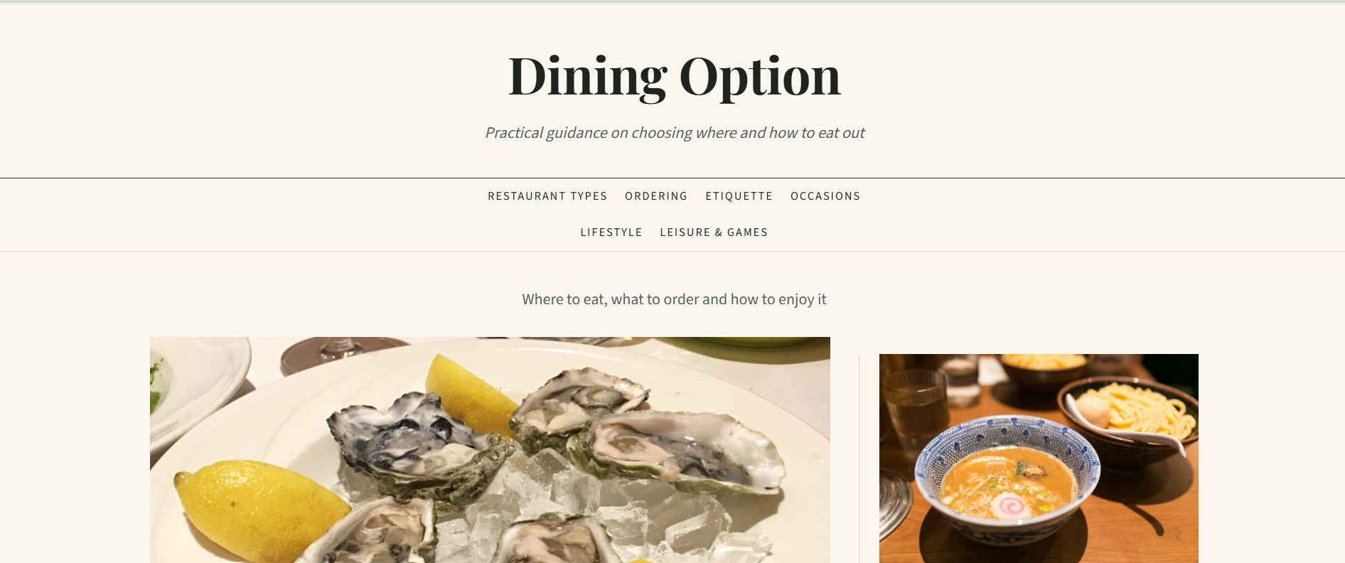Diningoption