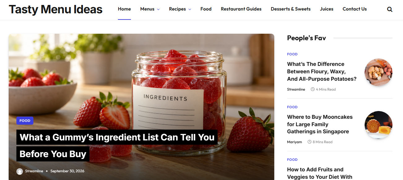 Tastymenuideas
