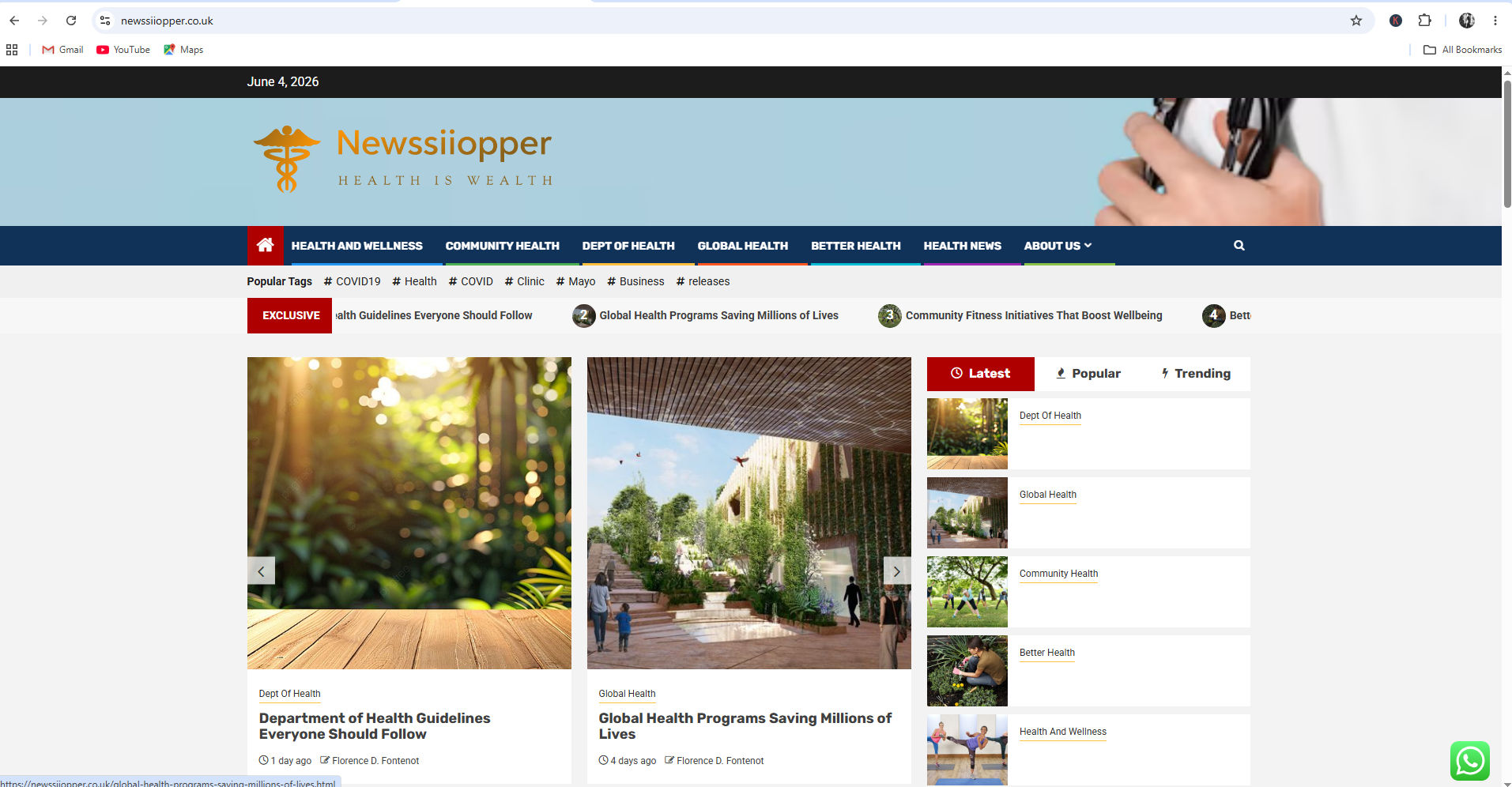 Newssiopper Health