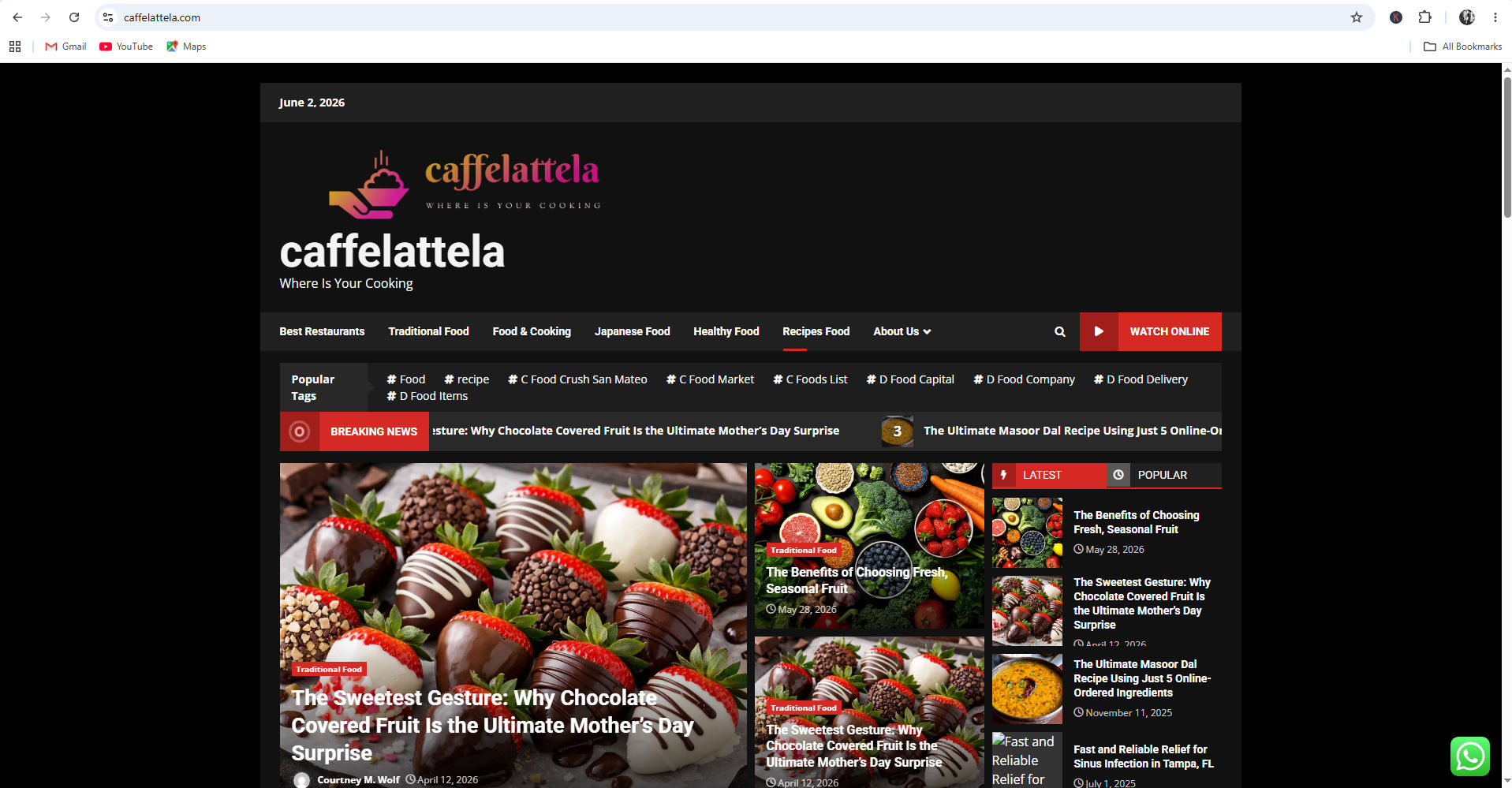 Caffelattela Food