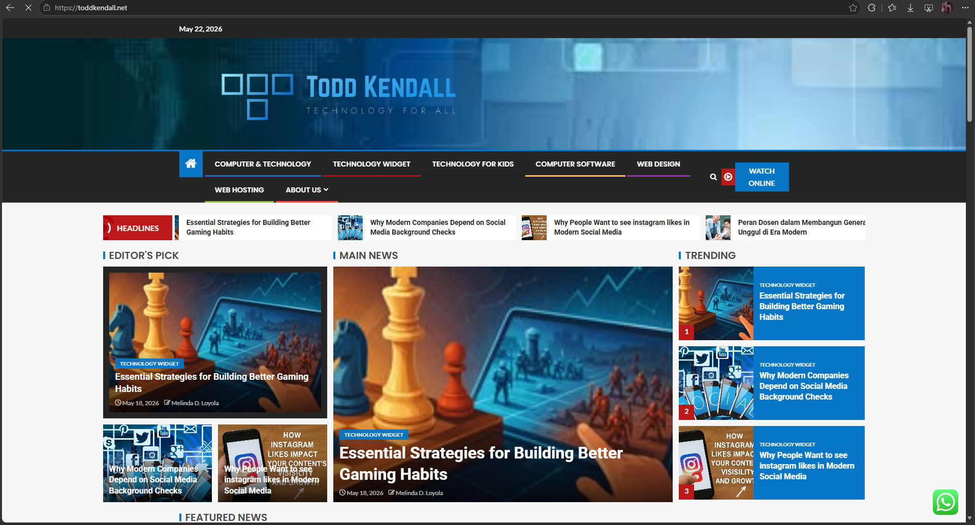 Todd Kendali Tech