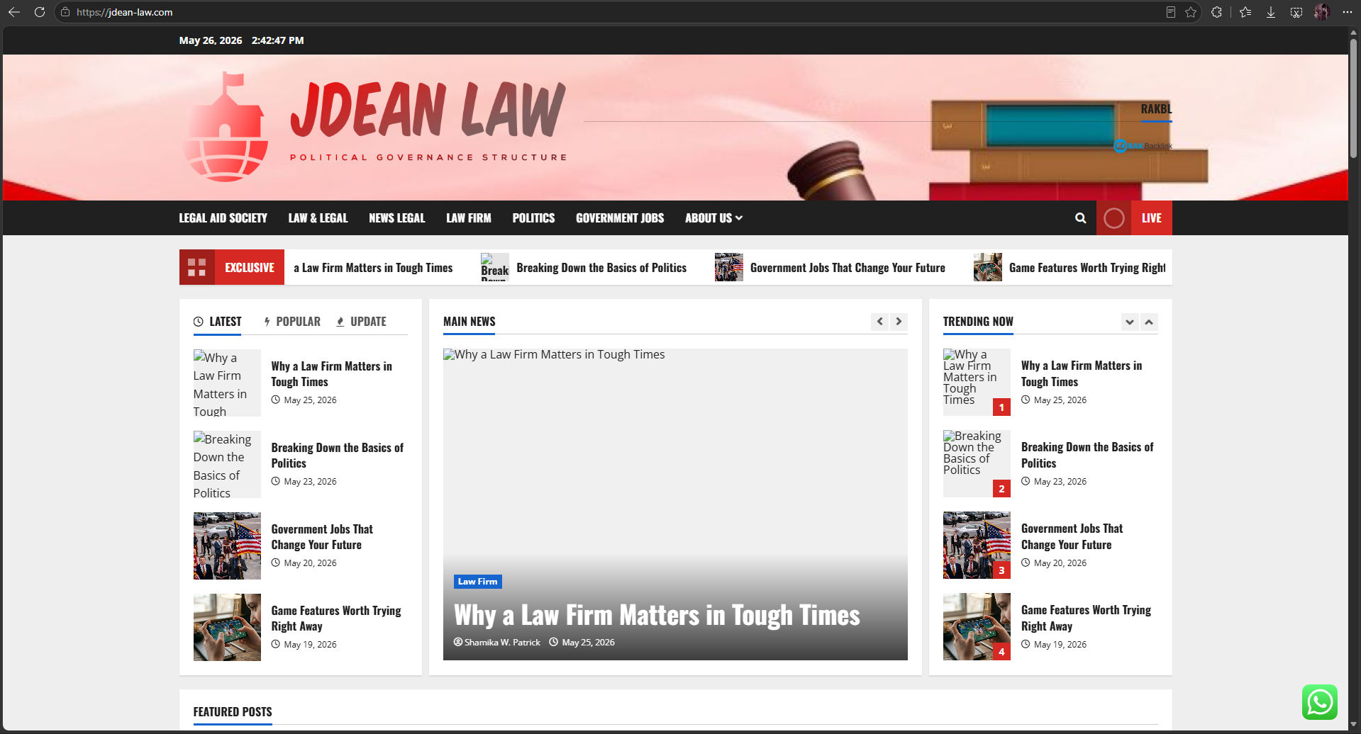 Jdean Law