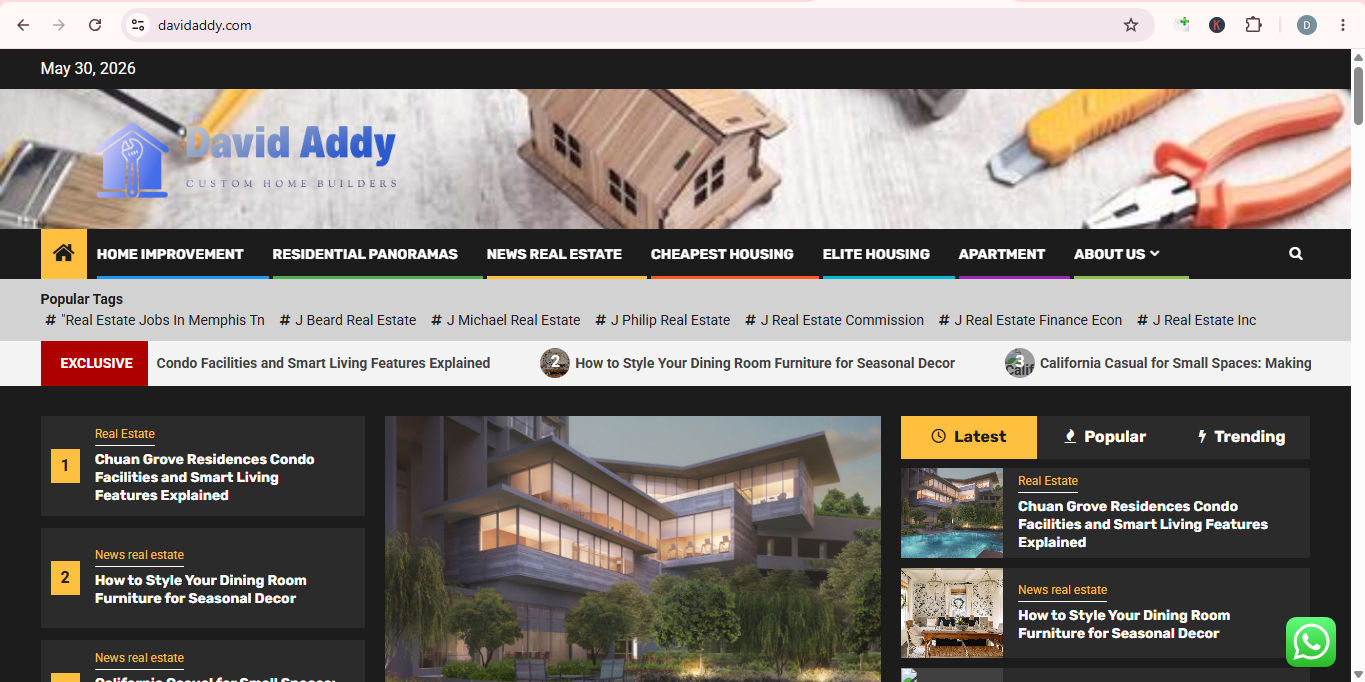 Davidaddy Taste In Choosing A House