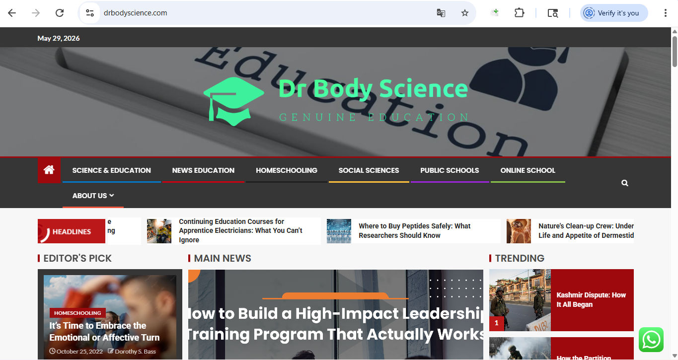 Drbodyscience  Genuine Education