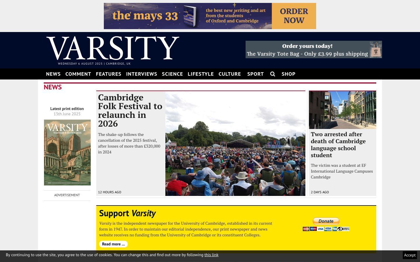 Https://www.varsity.co.uk/
