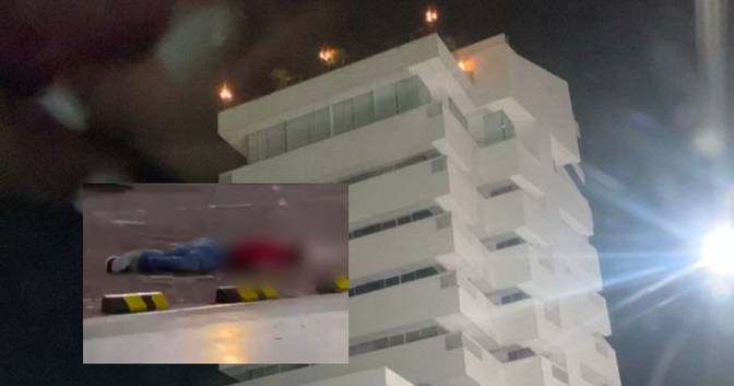 Hombre se lanza desde el piso 12 de un restaurante reconocido en Cartagena