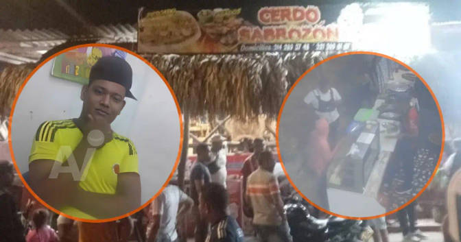 Armed attack at chicharrones stand leaves one young man dead and another injured