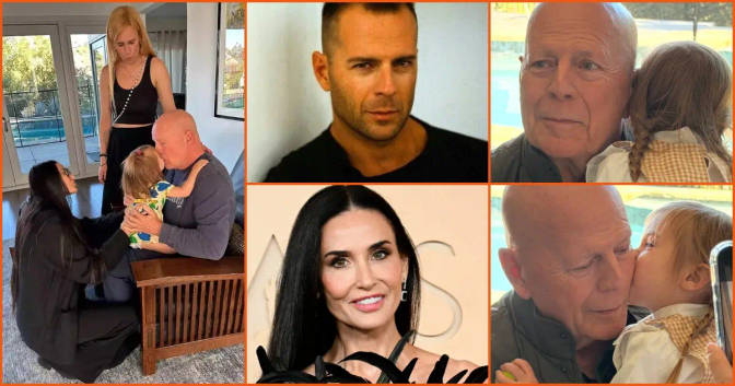 Demi Moore muestra nuevas fotos de Bruce Willis junto a su nieta y conmueve a todos