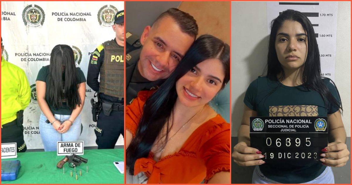 Mujer capturada por posesión de drogas y arma, es novia de un oficial de la Policía