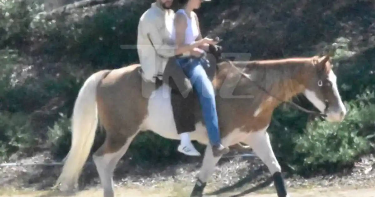 Bad Bunny y Kendall Jenner comparten paseo romántico a caballo