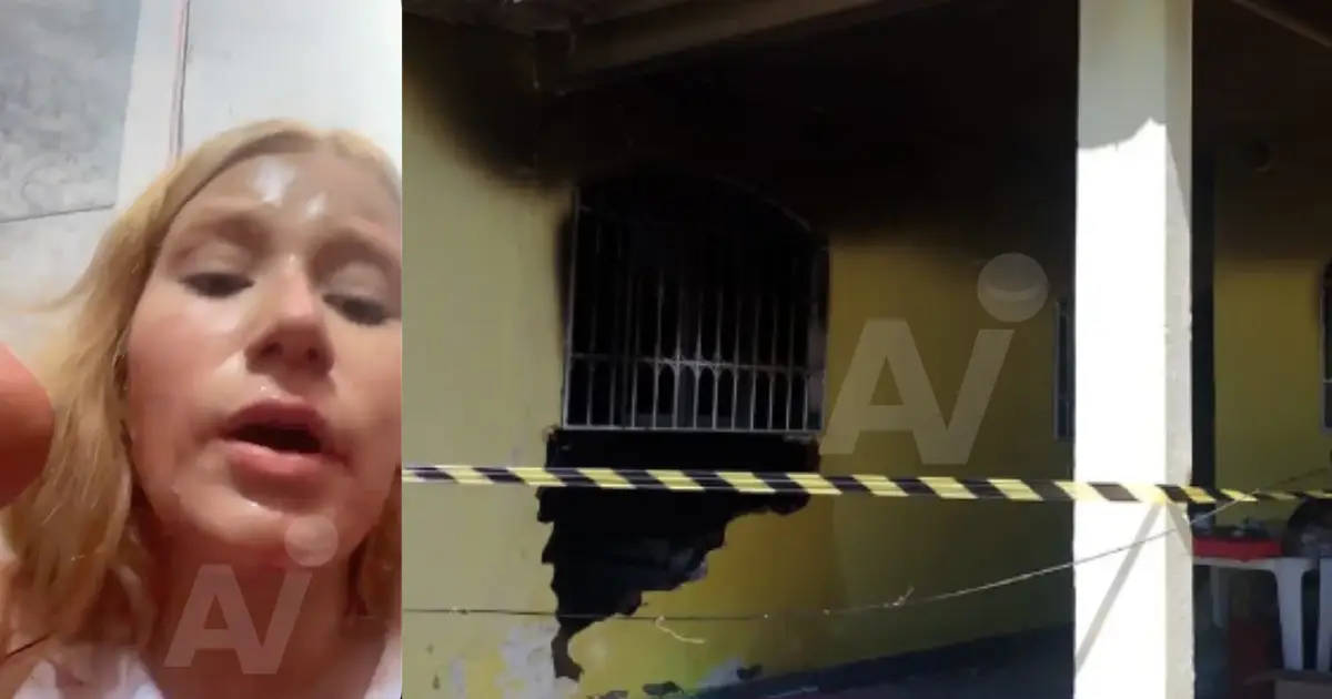 Video de angustia: madre intenta incendiar su casa con sus hijos dentro