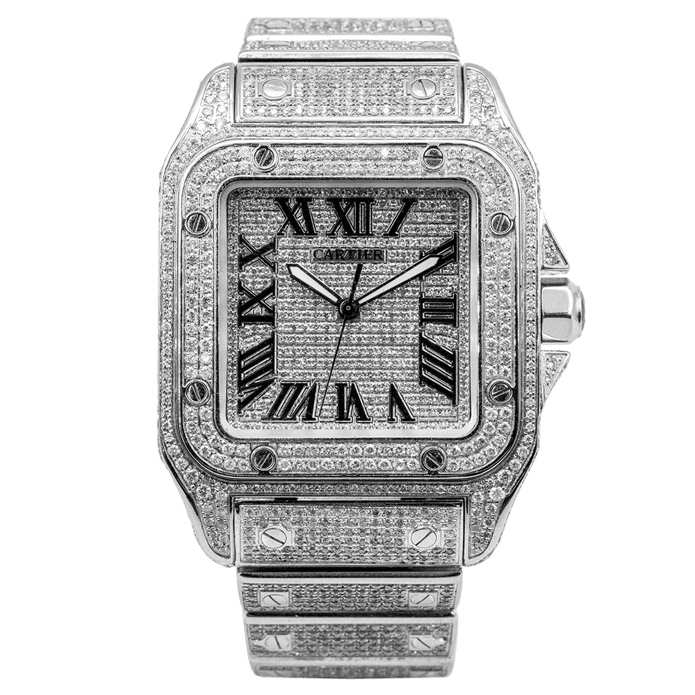 Cartier Steel Santos Bustdown 43.3mm
