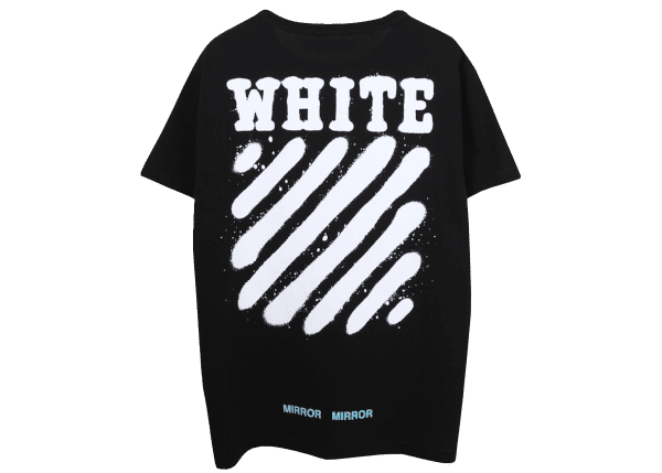 Off-White Diag Spray Tee Black