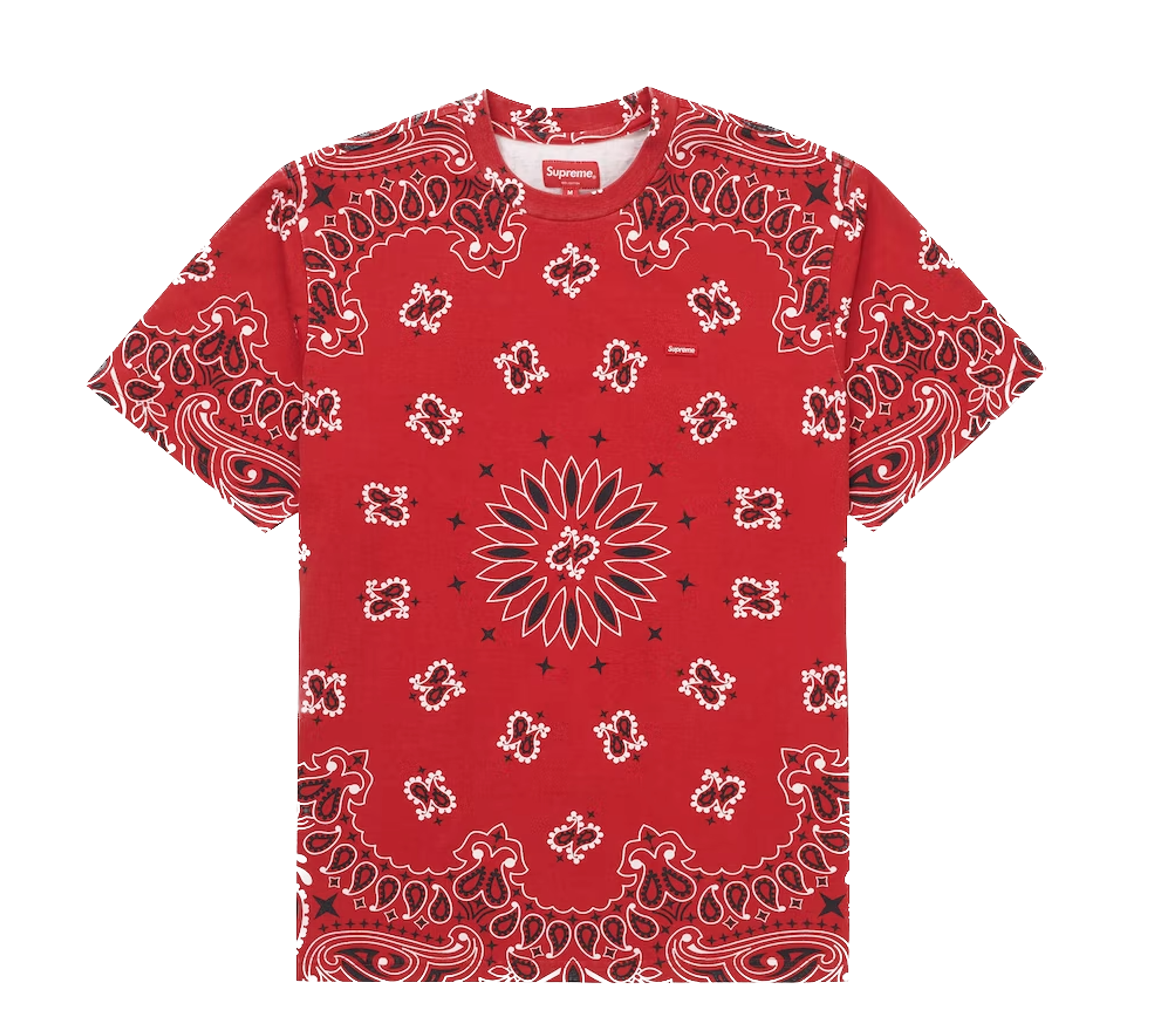 Supreme Small Box Tee Red Bandana