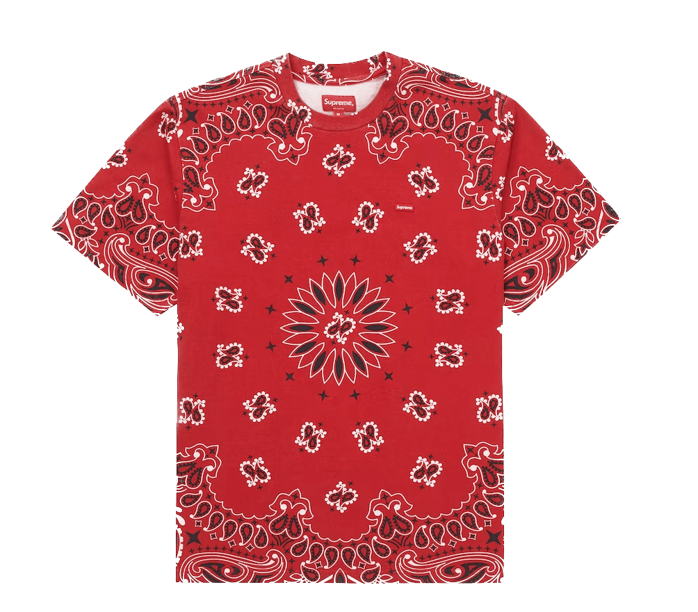 Supreme Small Box Tee Red Bandana