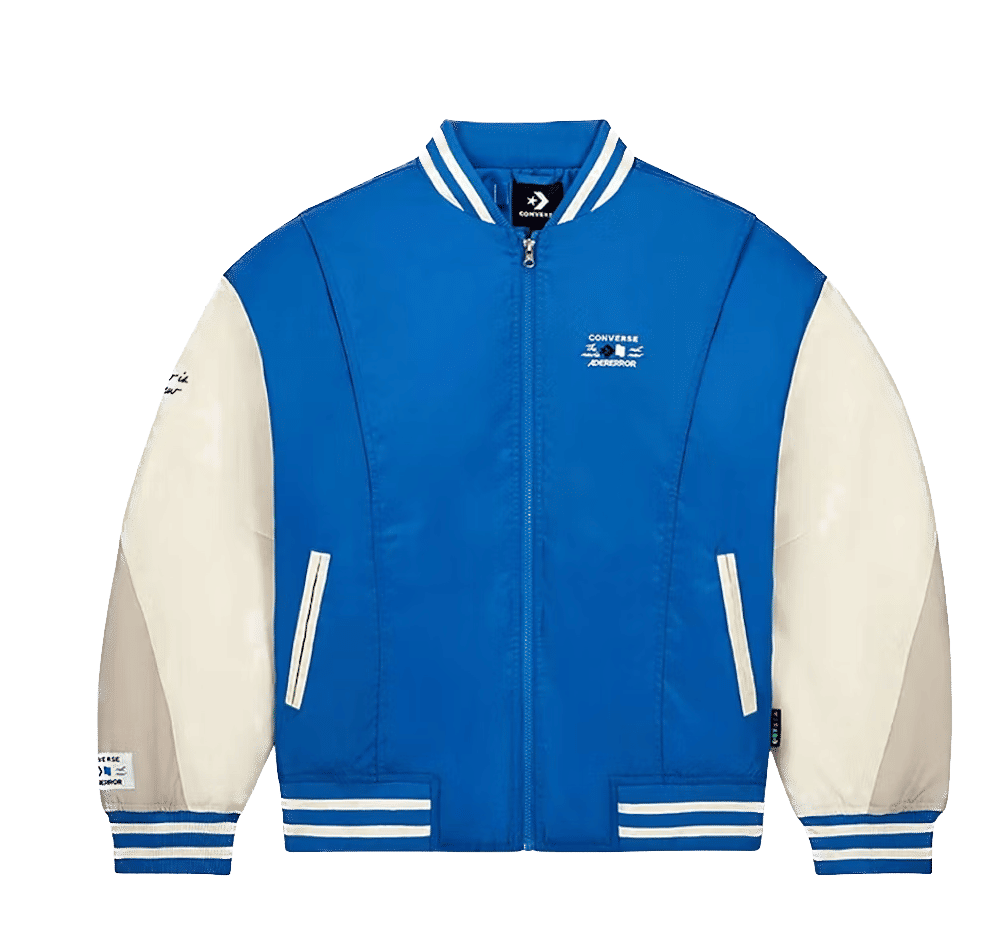 ADER error x Converse Shapes Varsity Jacket Cobalt