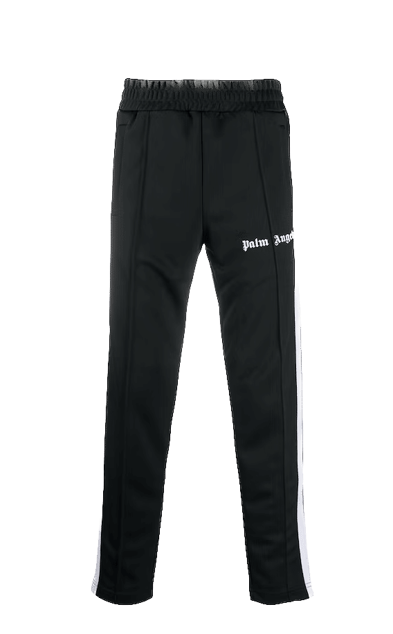 Palm Angels Slim Fit Side Stripe Track Pants Black/White