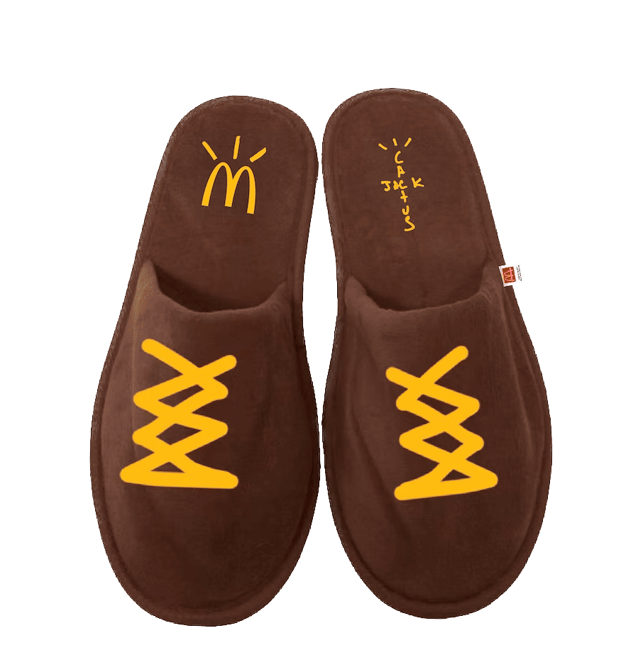 Travis Scott x McDonald's Cj House Slippers Brown