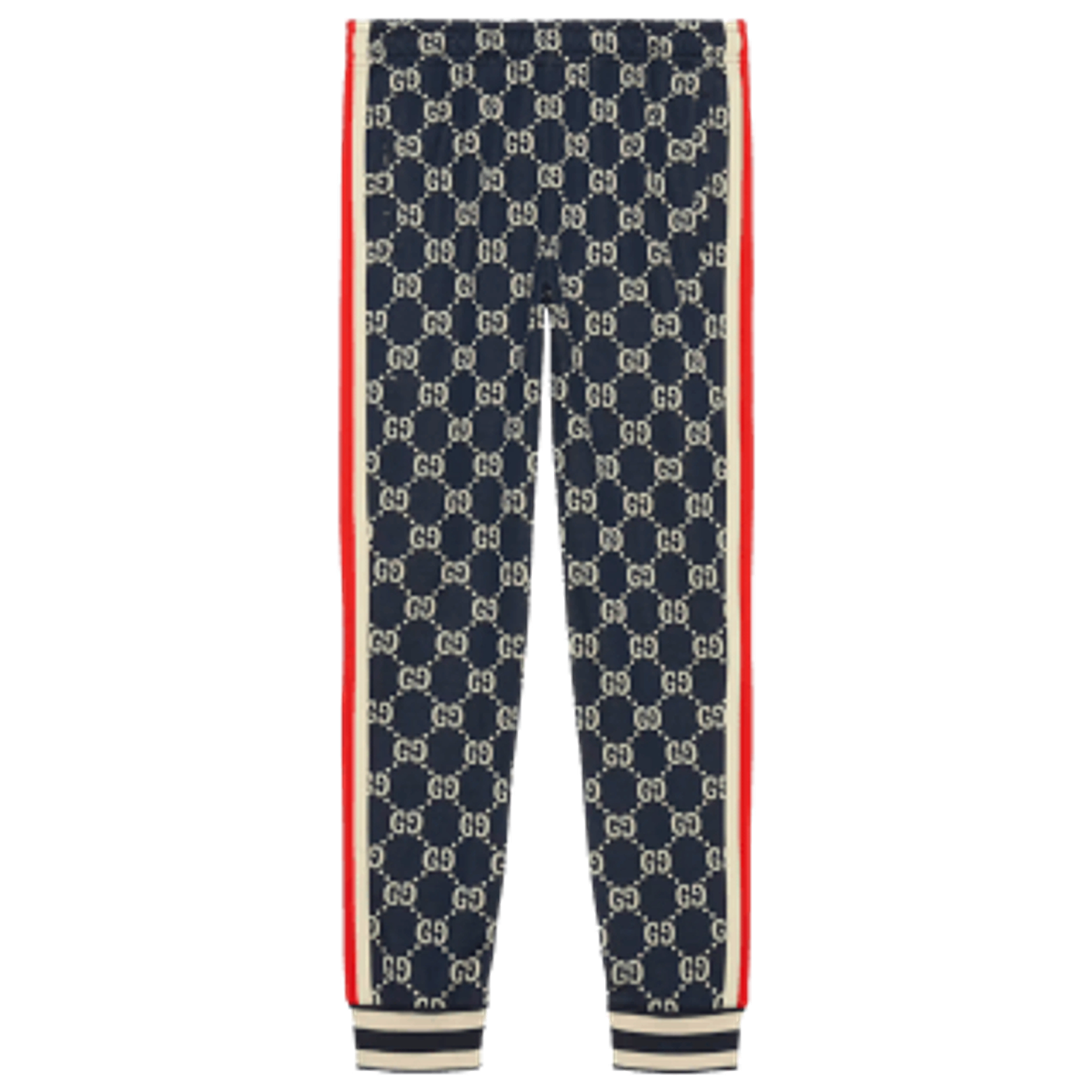 Gucci GG Jacquard Jogging Pant Blue/Ivory