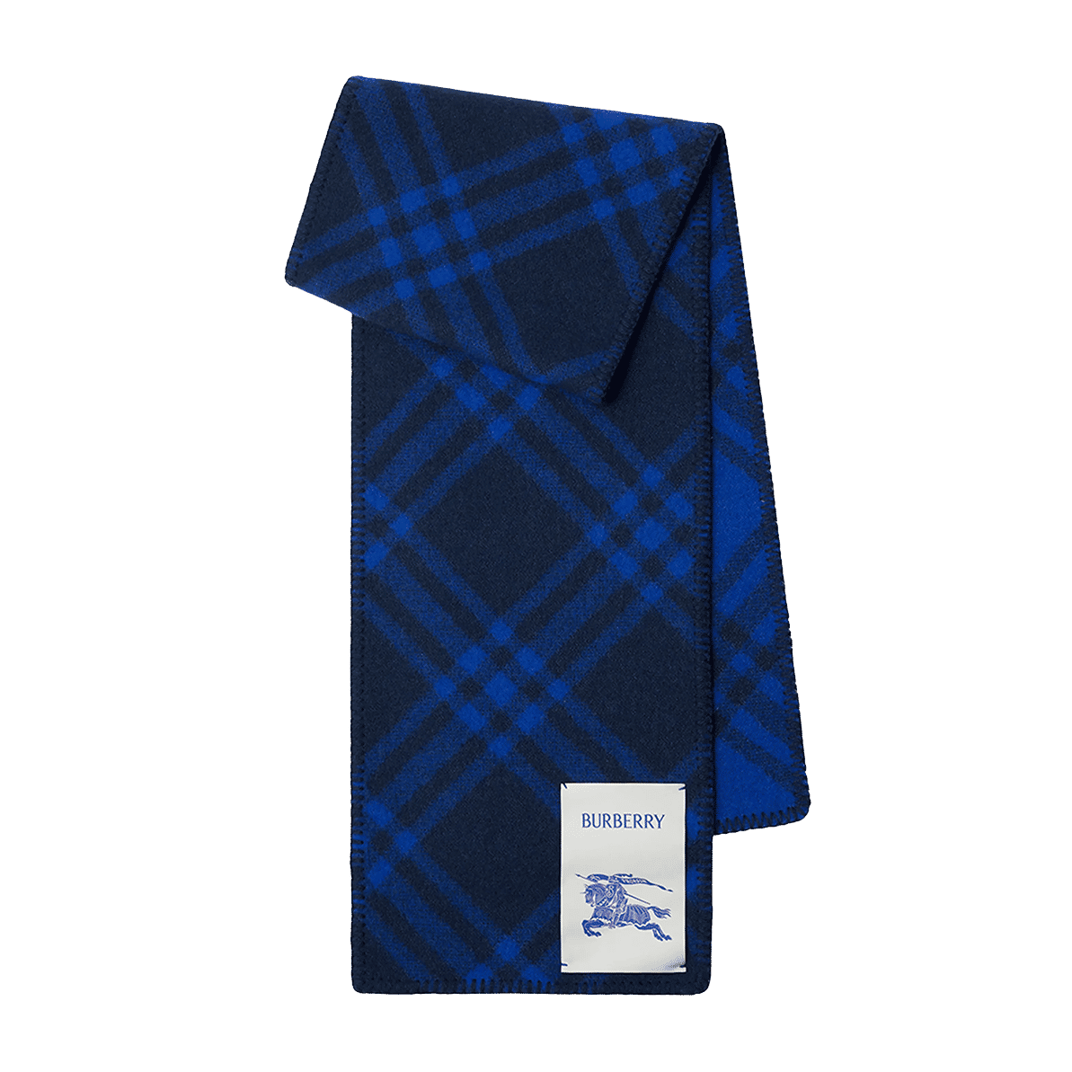 Burberry Men's Wool Check EKD Label Scarf
